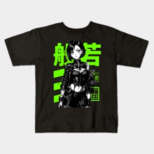 Goth Grunge Anime Manga Girl Cyberpunk Dark Techno Style Goth Japanese Fashion #6 Kids T-Shirt